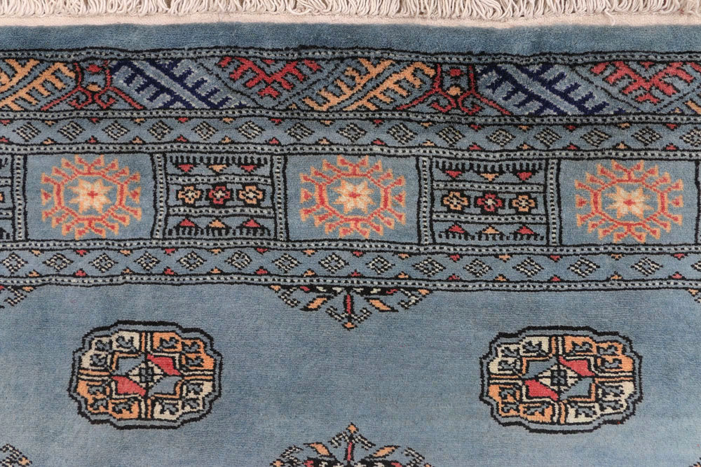 Light Slate Grey Bokhara 4' 2 x 6' 4 - No. 45817 - ALRUG Rug Store