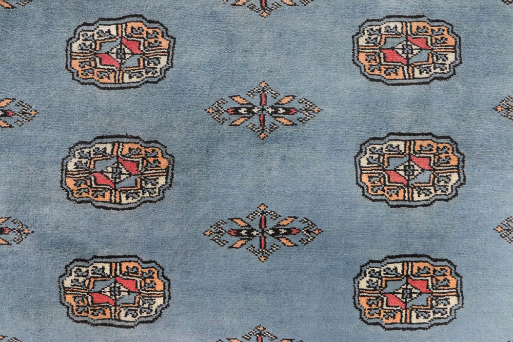 Light Slate Grey Bokhara 4' 2 x 6' 4 - No. 45817 - ALRUG Rug Store