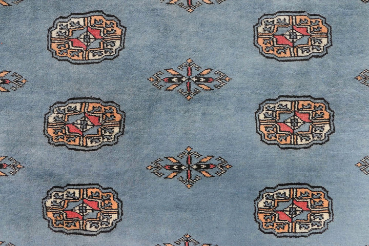 Light Slate Grey Bokhara 4' 2 x 6' 4 - No. 45817 - ALRUG Rug Store