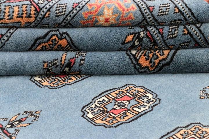 Light Slate Grey Bokhara 4' 2 x 6' 4 - No. 45817 - ALRUG Rug Store