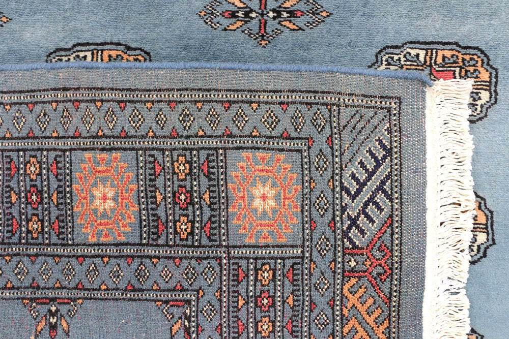 Light Slate Grey Bokhara 4' 2 x 6' 4 - No. 45817 - ALRUG Rug Store