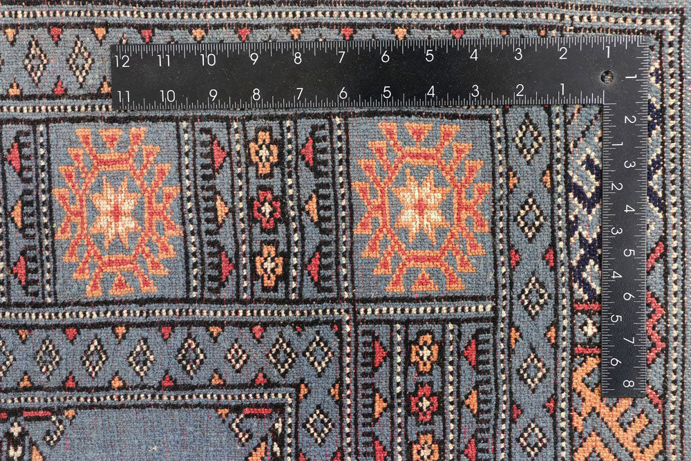 Light Slate Grey Bokhara 4' 2 x 6' 4 - No. 45817 - ALRUG Rug Store