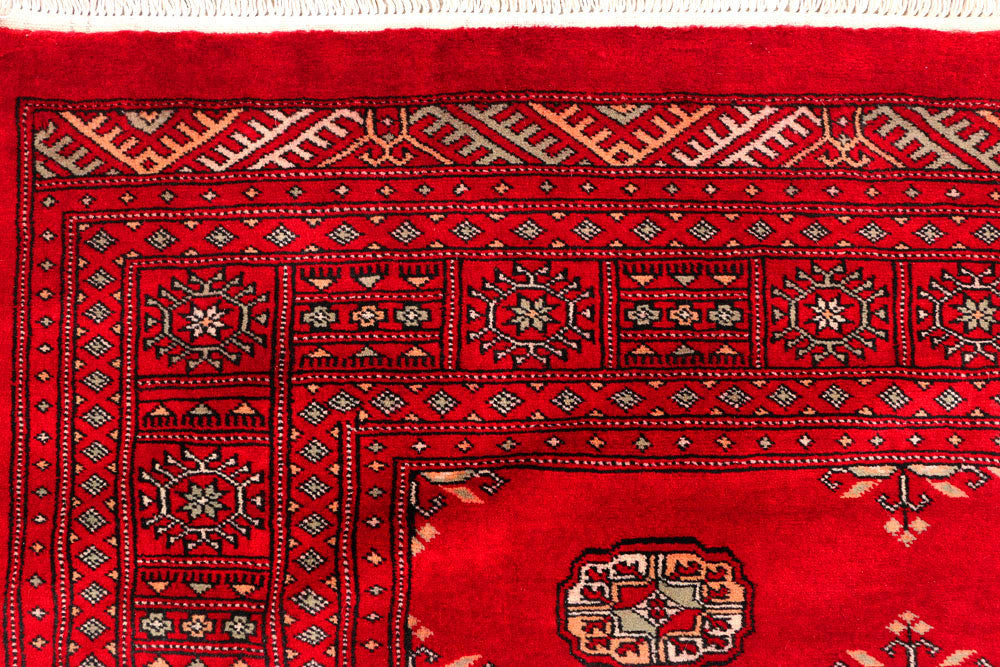 Dark Red Bokhara 4' 6 x 6' 10 - No. 45827 - ALRUG Rug Store