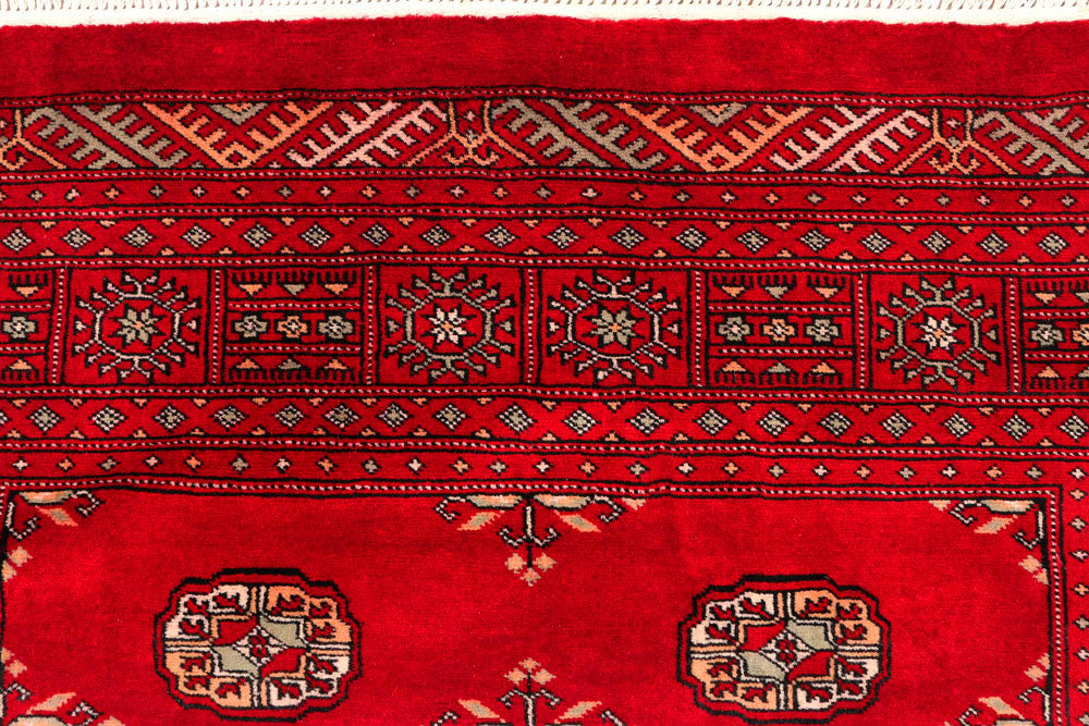 Dark Red Bokhara 4' 6 x 6' 10 - No. 45827 - ALRUG Rug Store