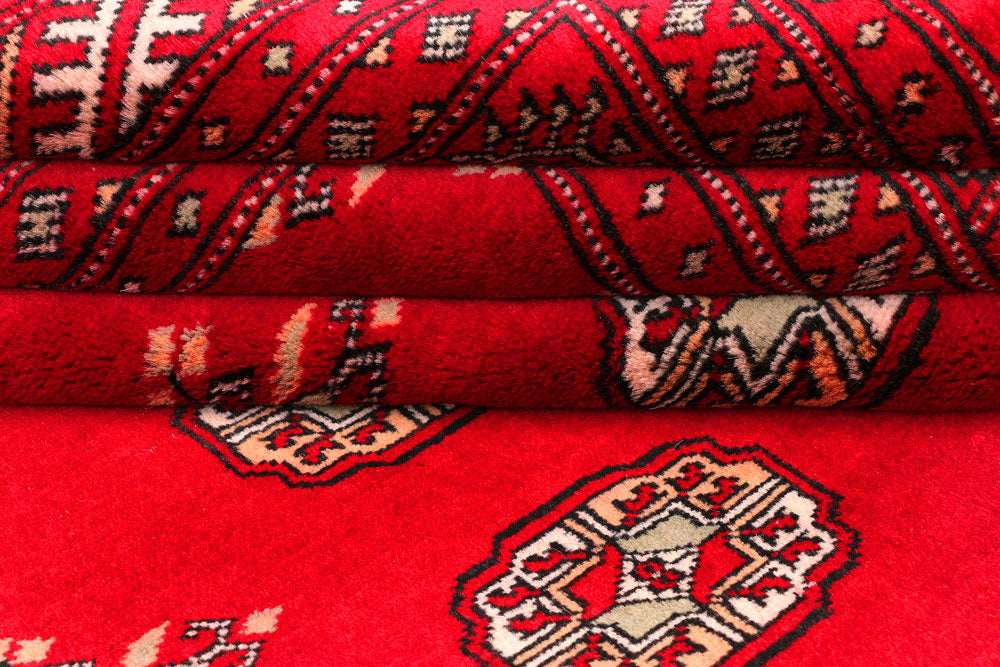 Dark Red Bokhara 4' 6 x 6' 10 - No. 45827 - ALRUG Rug Store