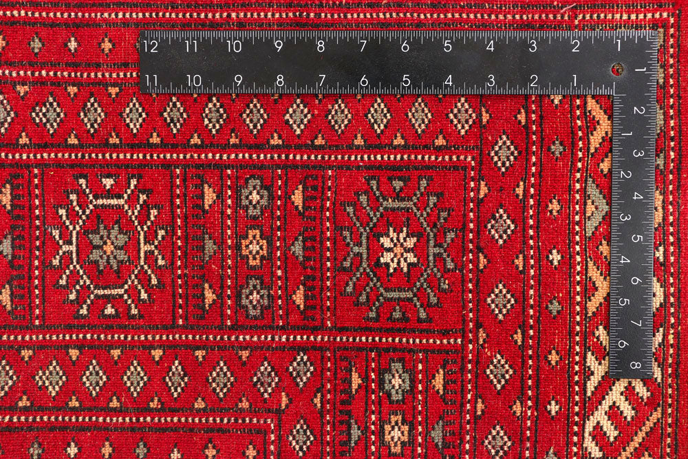 Dark Red Bokhara 4' 6 x 6' 10 - No. 45827 - ALRUG Rug Store
