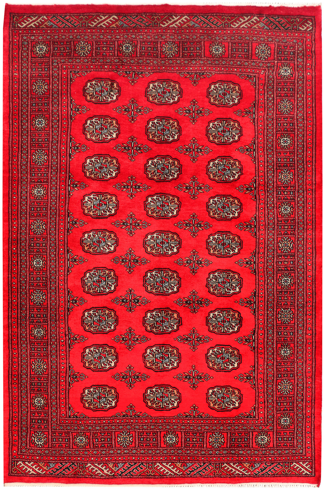 Red Bokhara 4' 8 x 6' 11 - No. 45831 - ALRUG Rug Store