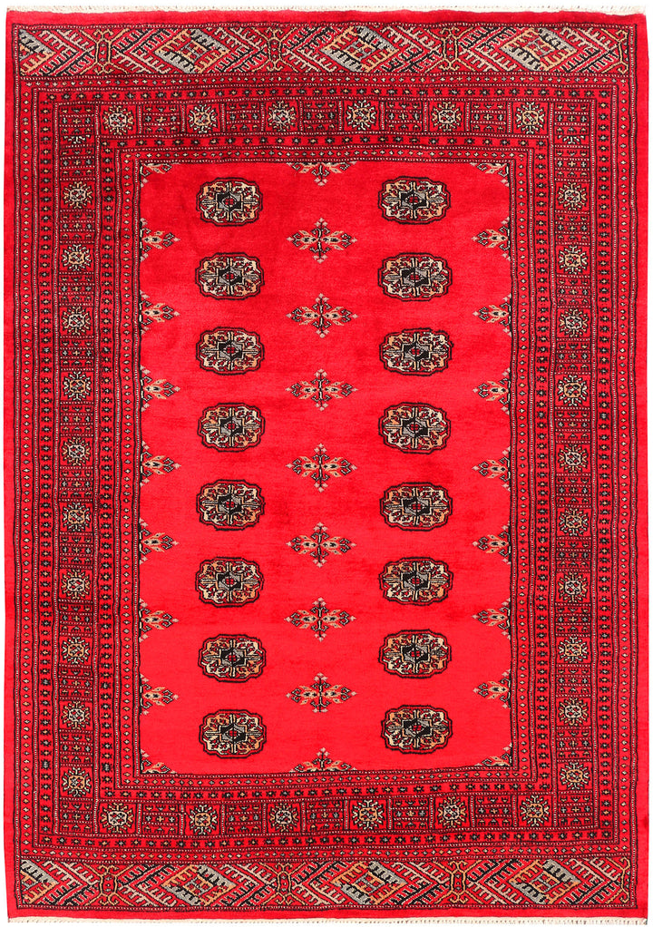 Red Bokhara 4' 6 x 6' 6 - No. 45843 - ALRUG Rug Store