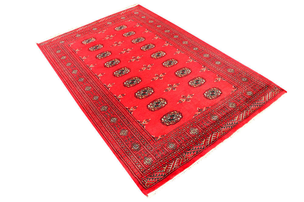 Red Bokhara 4' 5 x 6' 9 - No. 45845 - ALRUG Rug Store
