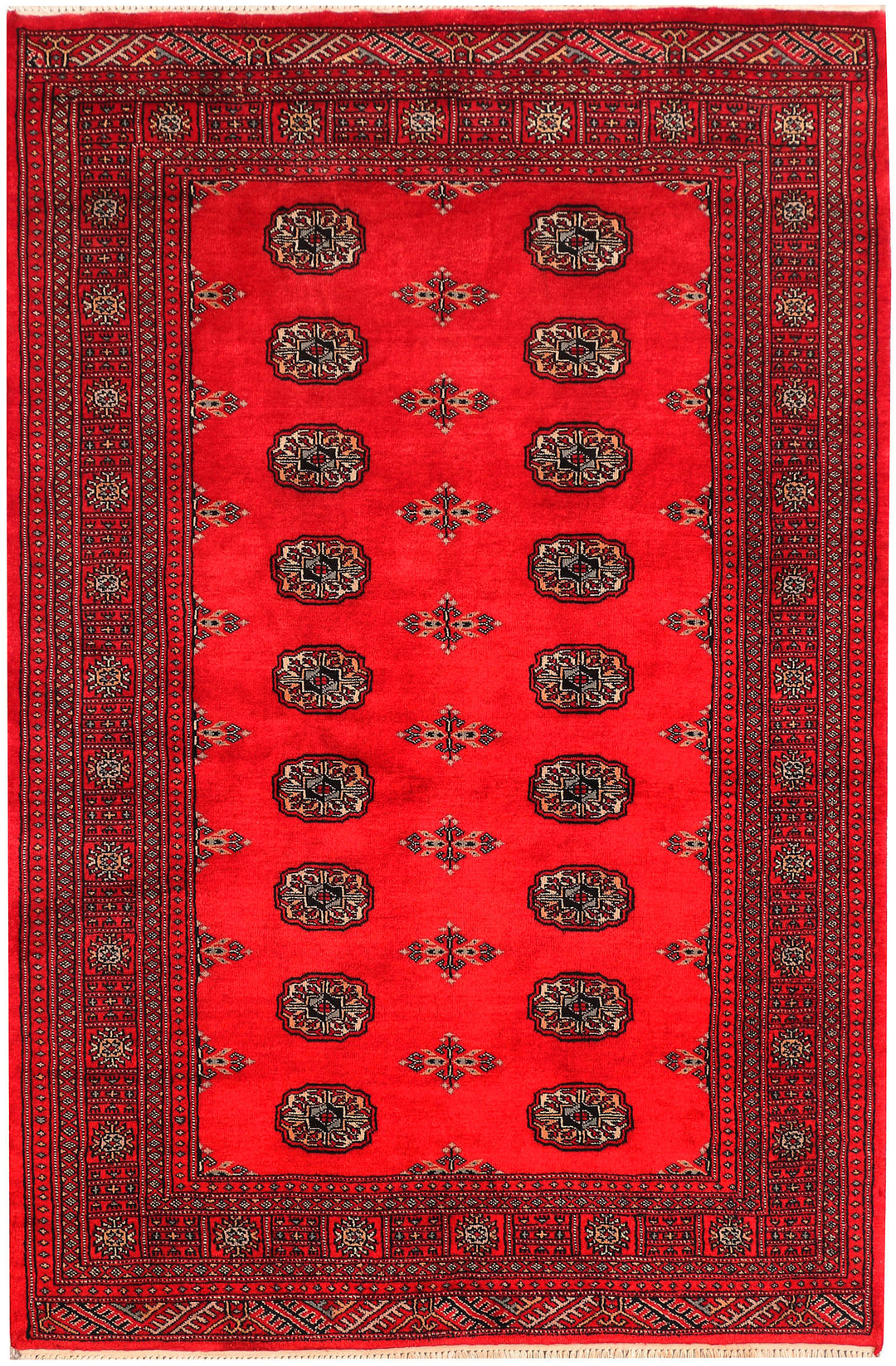 Red Bokhara 4' 5 x 6' 9 - No. 45845 - ALRUG Rug Store