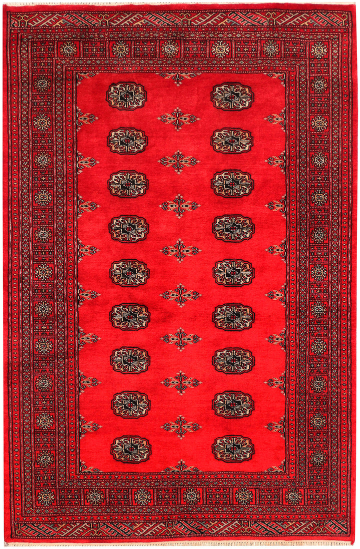 Red Bokhara 4' 5 x 6' 9 - No. 45845 - ALRUG Rug Store