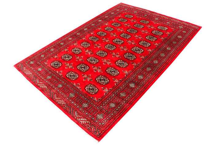 Red Bokhara 4' 7 x 6' 7 - No. 45855 - ALRUG Rug Store