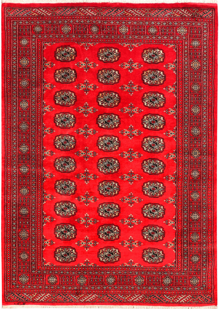 Red Bokhara 4' 7 x 6' 7 - No. 45855 - ALRUG Rug Store