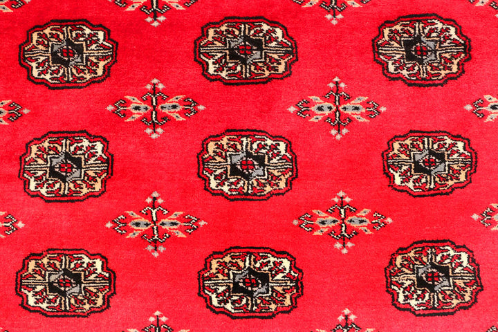 Crimson Bokhara 4' 7 x 6' 7 - No. 45862 - ALRUG Rug Store