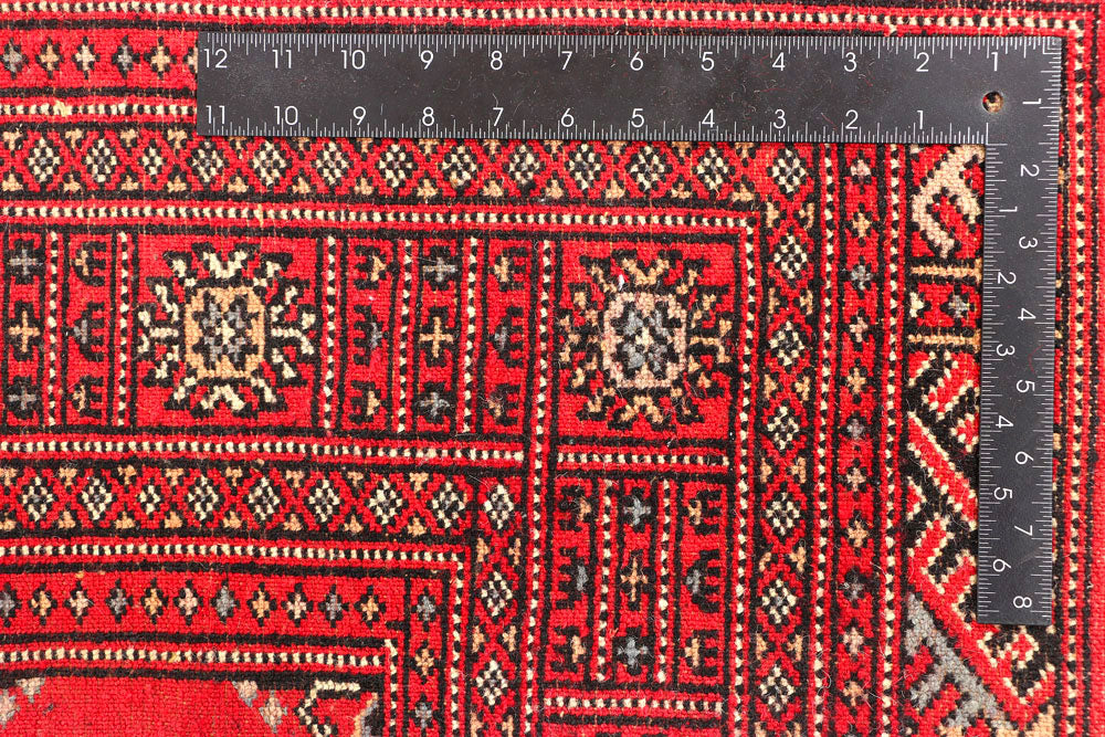 Crimson Bokhara 4' 7 x 6' 7 - No. 45862 - ALRUG Rug Store