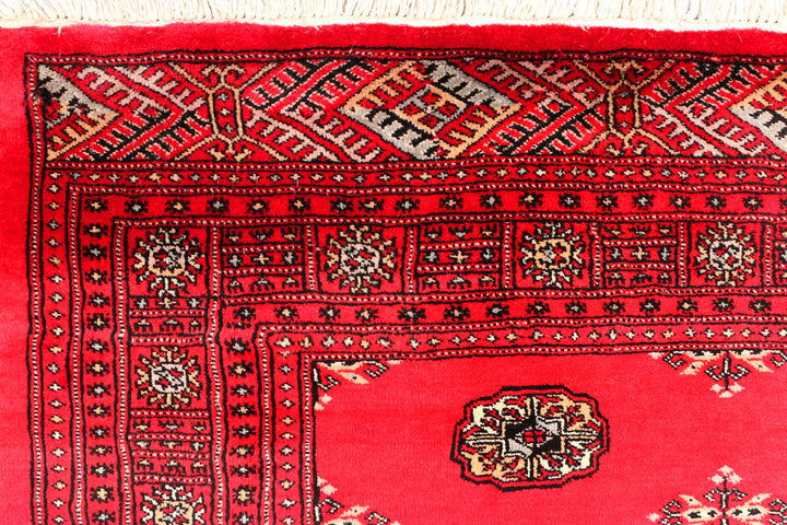 Crimson Bokhara 4' 8 x 6' 11 - No. 45863 - ALRUG Rug Store