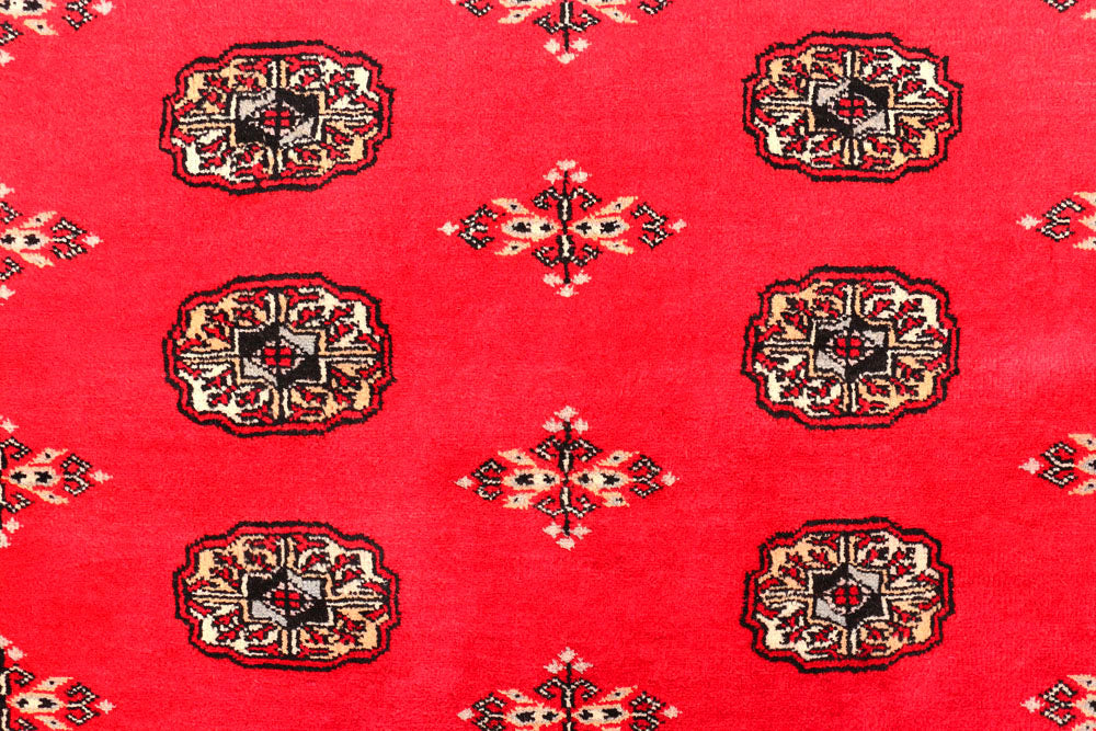 Crimson Bokhara 4' 8 x 6' 11 - No. 45863 - ALRUG Rug Store