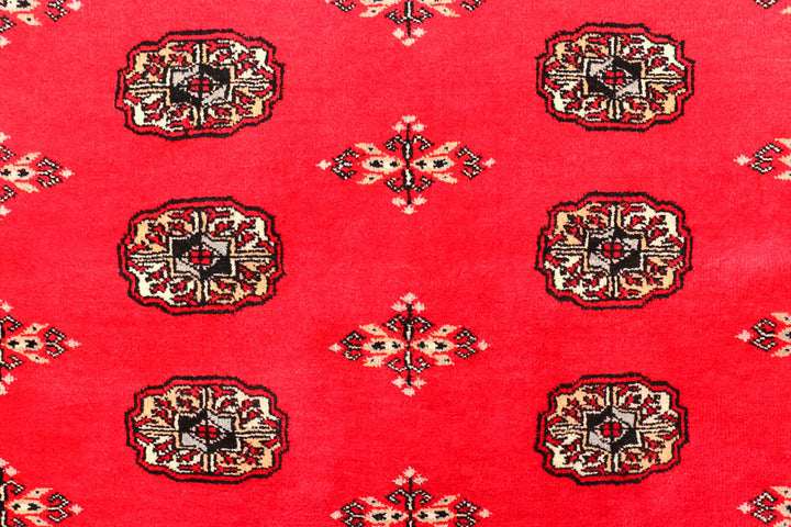Crimson Bokhara 4' 8 x 6' 11 - No. 45863 - ALRUG Rug Store