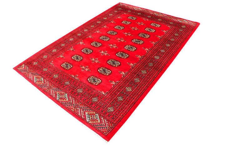Crimson Bokhara 4' 8 x 6' 11 - No. 45863 - ALRUG Rug Store