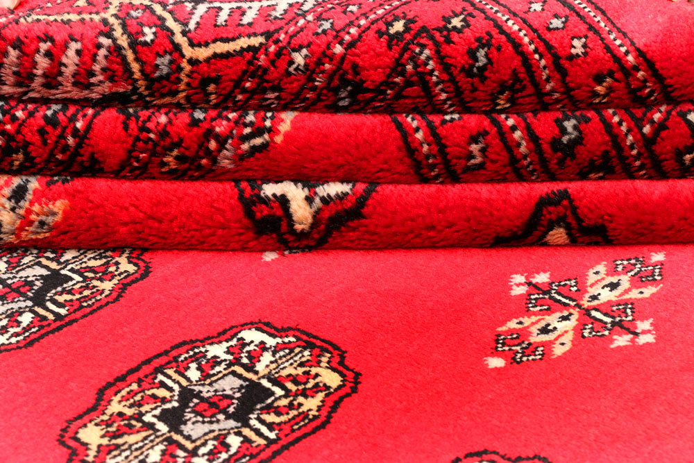 Crimson Bokhara 4' 8 x 6' 11 - No. 45863 - ALRUG Rug Store