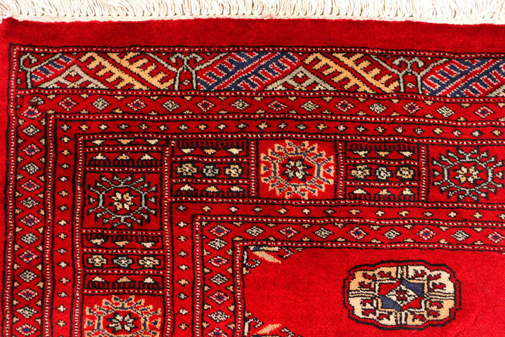 Dark Red Bokhara 4' 7 x 6' 8 - No. 45868 - ALRUG Rug Store