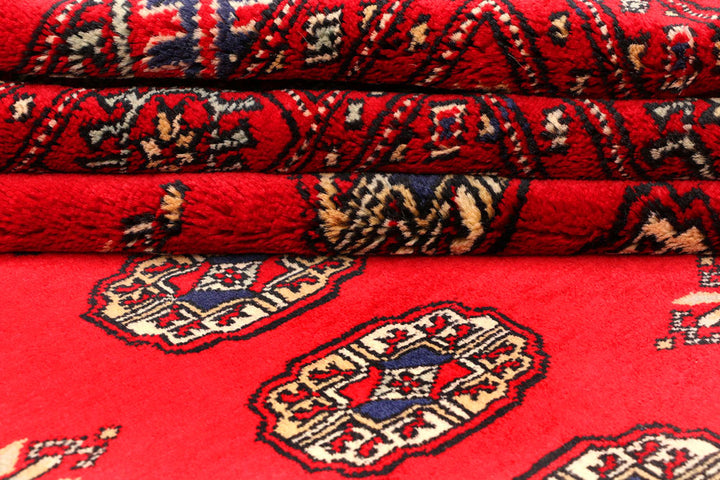 Dark Red Bokhara 4' 7 x 6' 8 - No. 45868 - ALRUG Rug Store