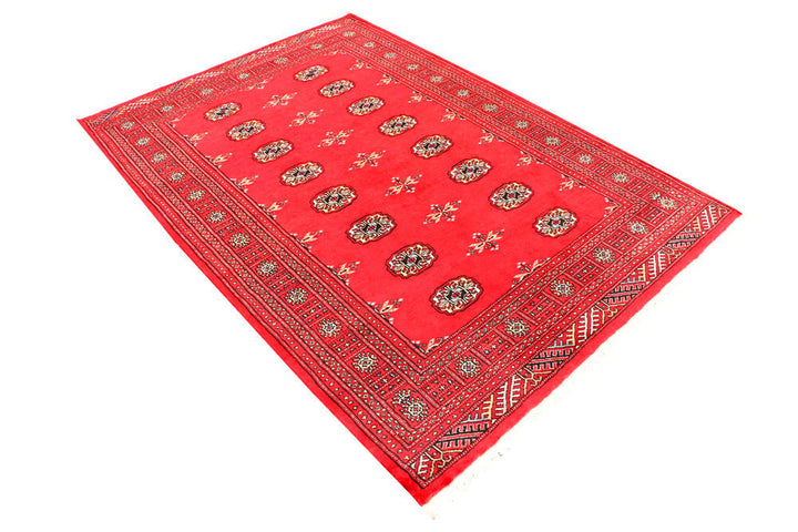 Crimson Bokhara 4' 7 x 6' 8 - No. 45871 - ALRUG Rug Store