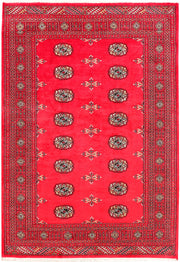 Crimson Bokhara 4' 7 x 6' 8 - No. 45871 - ALRUG Rug Store