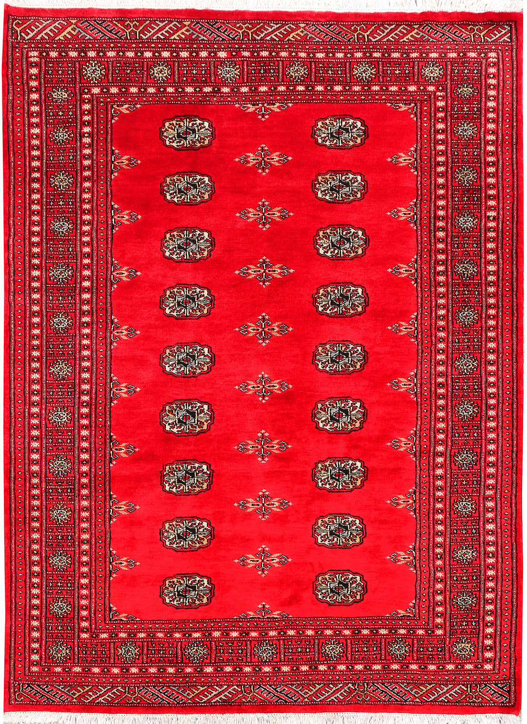 Red Bokhara 4' 7 x 6' 7 - No. 45876 - ALRUG Rug Store