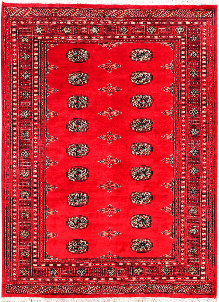 Red Bokhara 4' 7 x 6' 7 - No. 45876 - ALRUG Rug Store