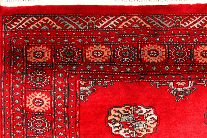 Red Bokhara 4' 6 x 7' 3 - No. 45881 - ALRUG Rug Store