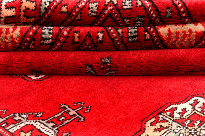Red Bokhara 4' 6 x 7' 3 - No. 45881 - ALRUG Rug Store