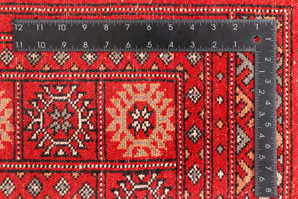 Red Bokhara 4' 6 x 7' 3 - No. 45881 - ALRUG Rug Store