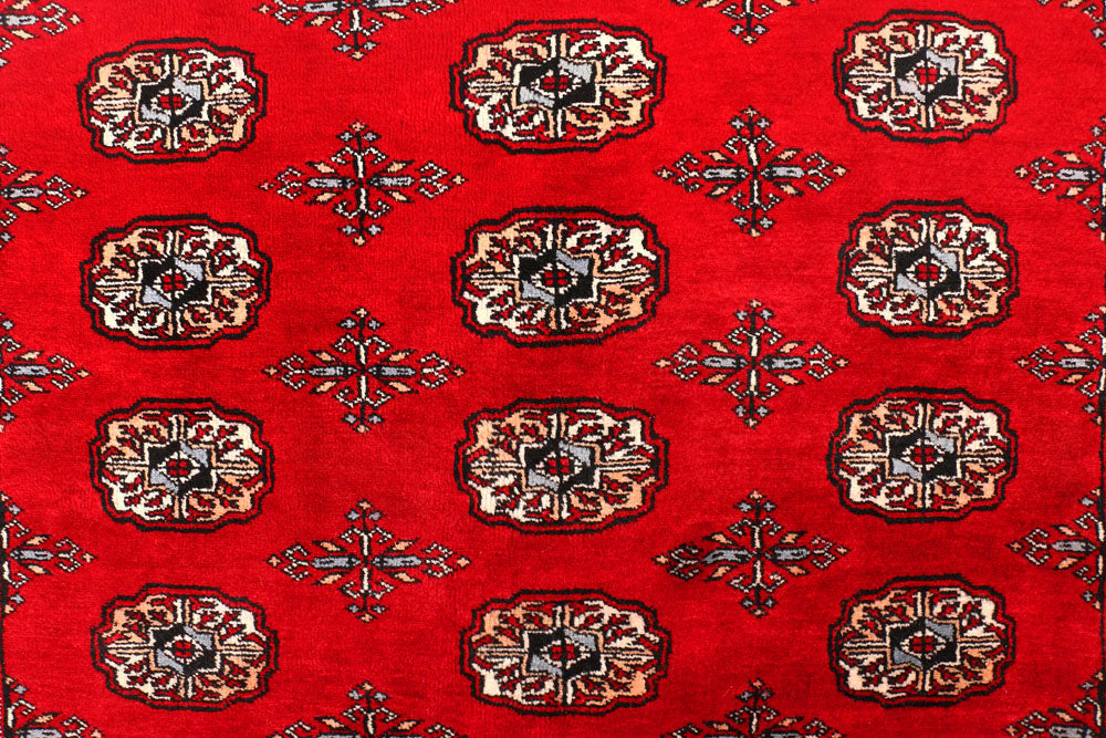 Dark Red Bokhara 4' 8 x 6' 7 - No. 45885 - ALRUG Rug Store
