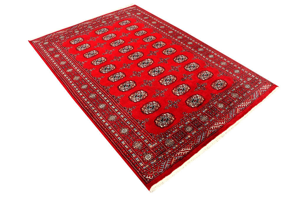 Dark Red Bokhara 4' 8 x 6' 7 - No. 45885 - ALRUG Rug Store