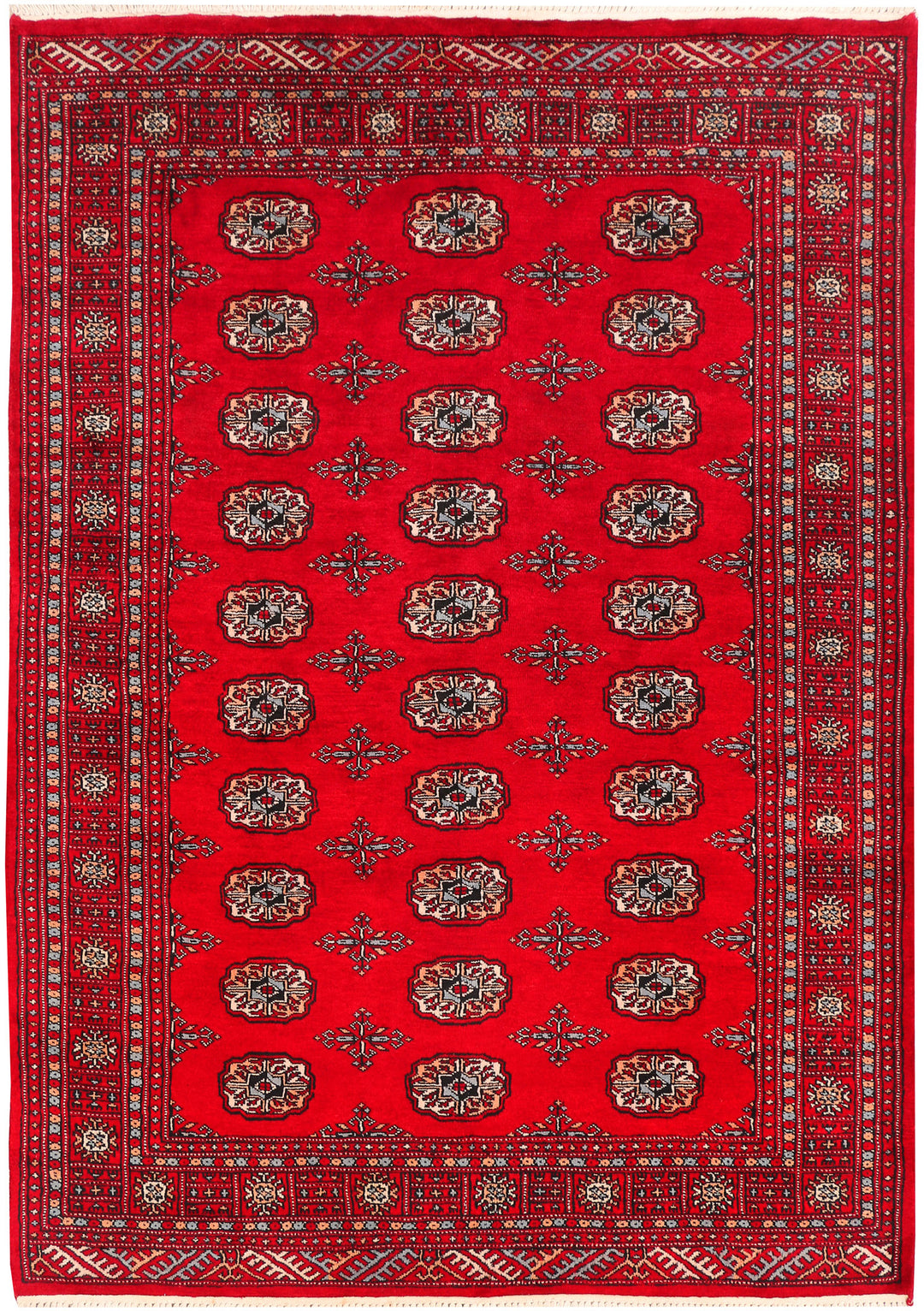 Dark Red Bokhara 4' 8 x 6' 7 - No. 45885 - ALRUG Rug Store