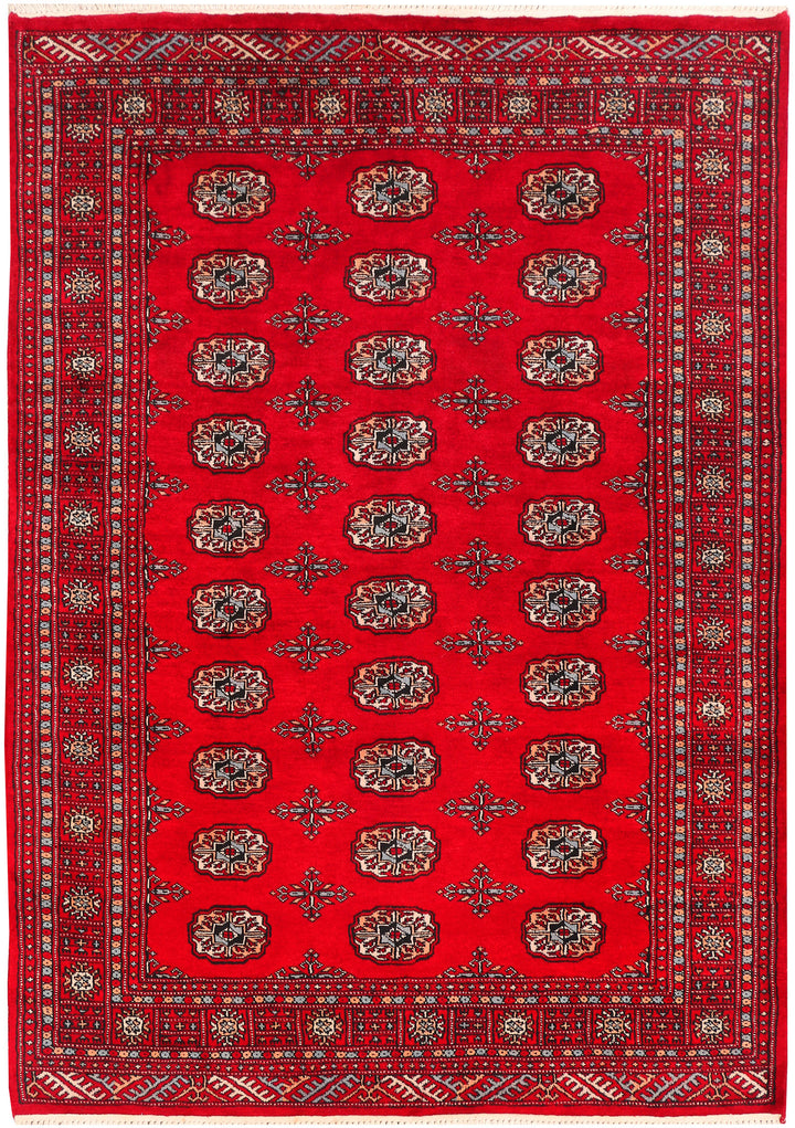 Dark Red Bokhara 4' 8 x 6' 7 - No. 45885 - ALRUG Rug Store