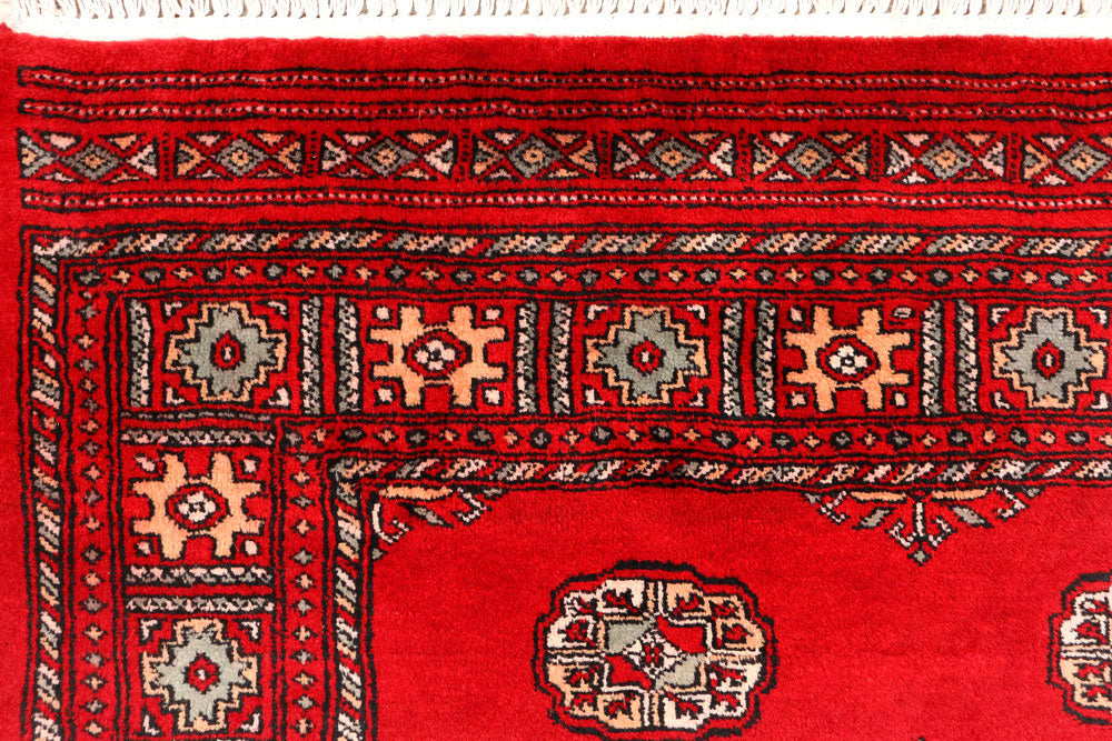 Dark Red Bokhara 4' 6 x 6' 10 - No. 45887 - ALRUG Rug Store