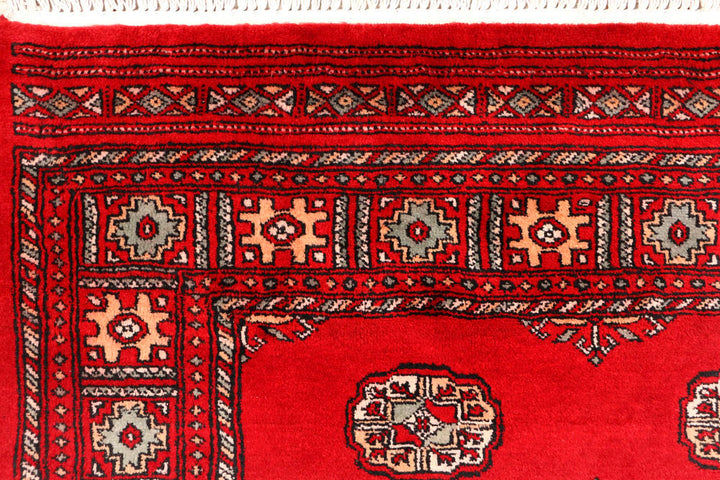 Dark Red Bokhara 4' 6 x 6' 10 - No. 45887 - ALRUG Rug Store