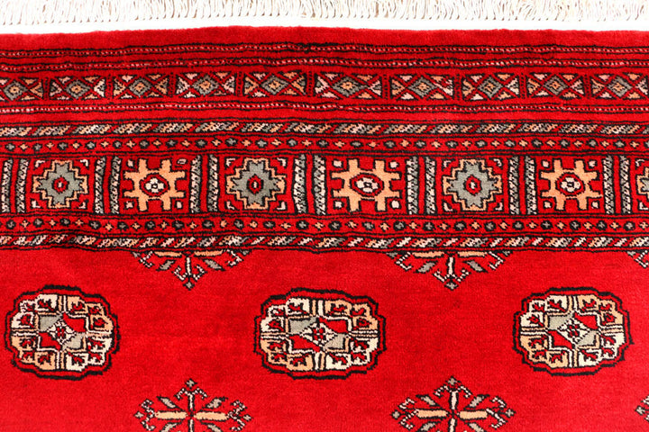 Dark Red Bokhara 4' 6 x 6' 10 - No. 45887 - ALRUG Rug Store