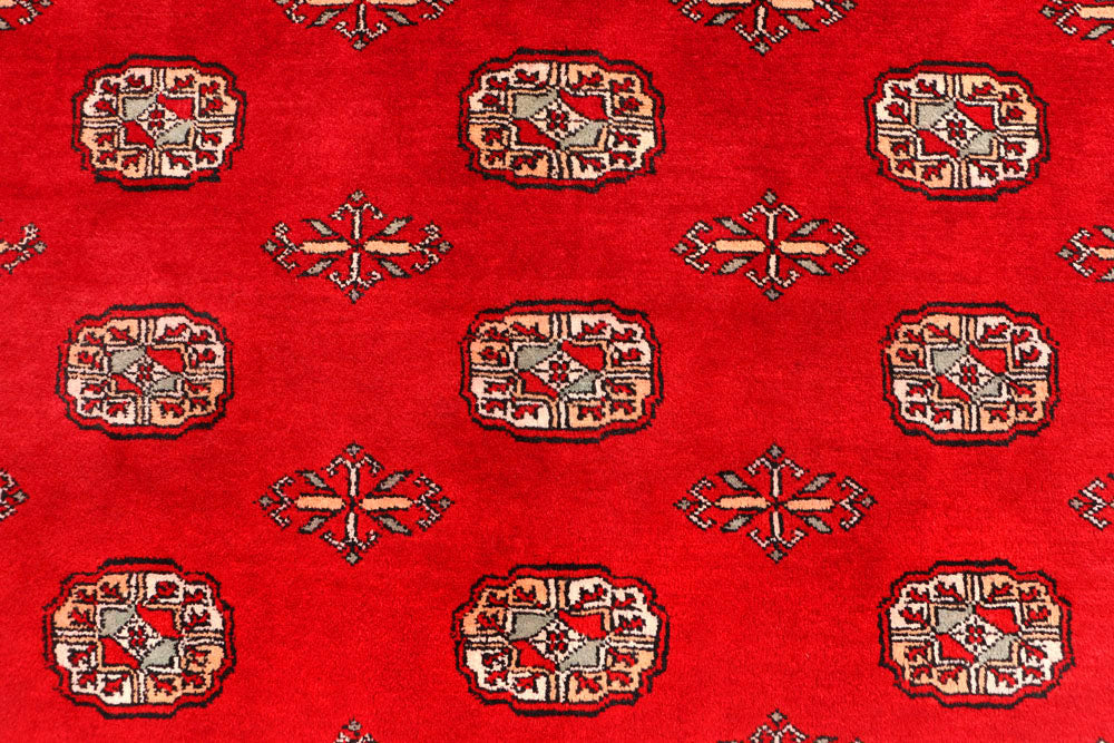 Dark Red Bokhara 4' 6 x 6' 10 - No. 45887 - ALRUG Rug Store