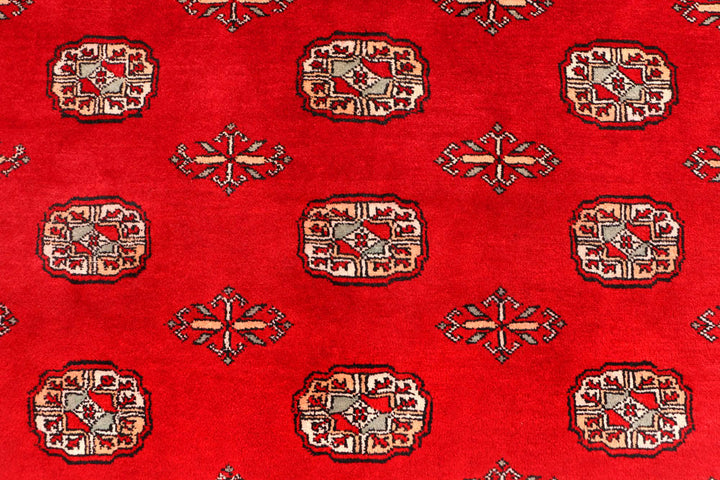 Dark Red Bokhara 4' 6 x 6' 10 - No. 45887 - ALRUG Rug Store