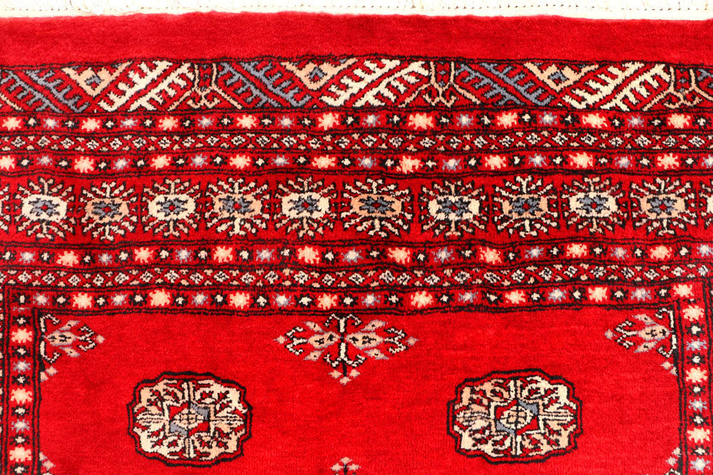 Red Bokhara 4' 6 x 6' 4 - No. 45893 - ALRUG Rug Store