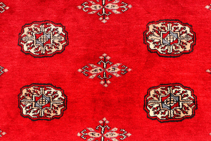 Red Bokhara 4' 6 x 6' 4 - No. 45893 - ALRUG Rug Store