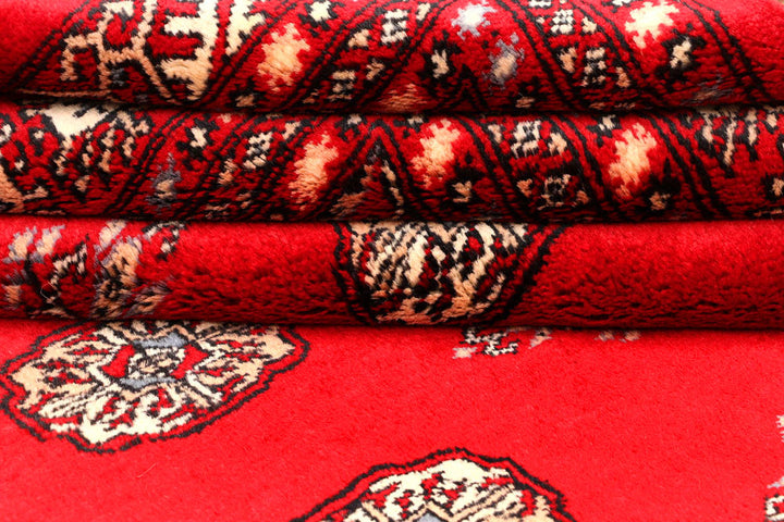 Red Bokhara 4' 6 x 6' 4 - No. 45893 - ALRUG Rug Store