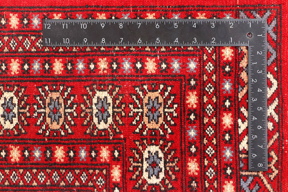 Red Bokhara 4' 6 x 6' 4 - No. 45893 - ALRUG Rug Store