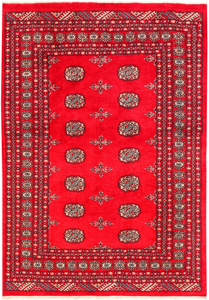 Red Bokhara 4' 6 x 6' 4 - No. 45893 - ALRUG Rug Store