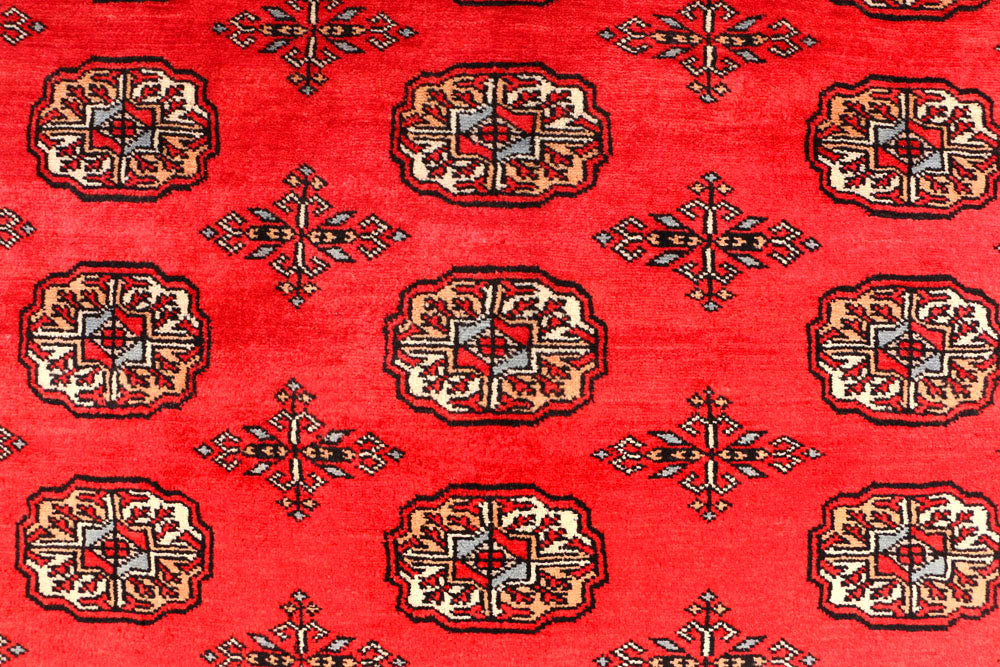 Crimson Bokhara 4' 9 x 6' 9 - No. 45895 - ALRUG Rug Store