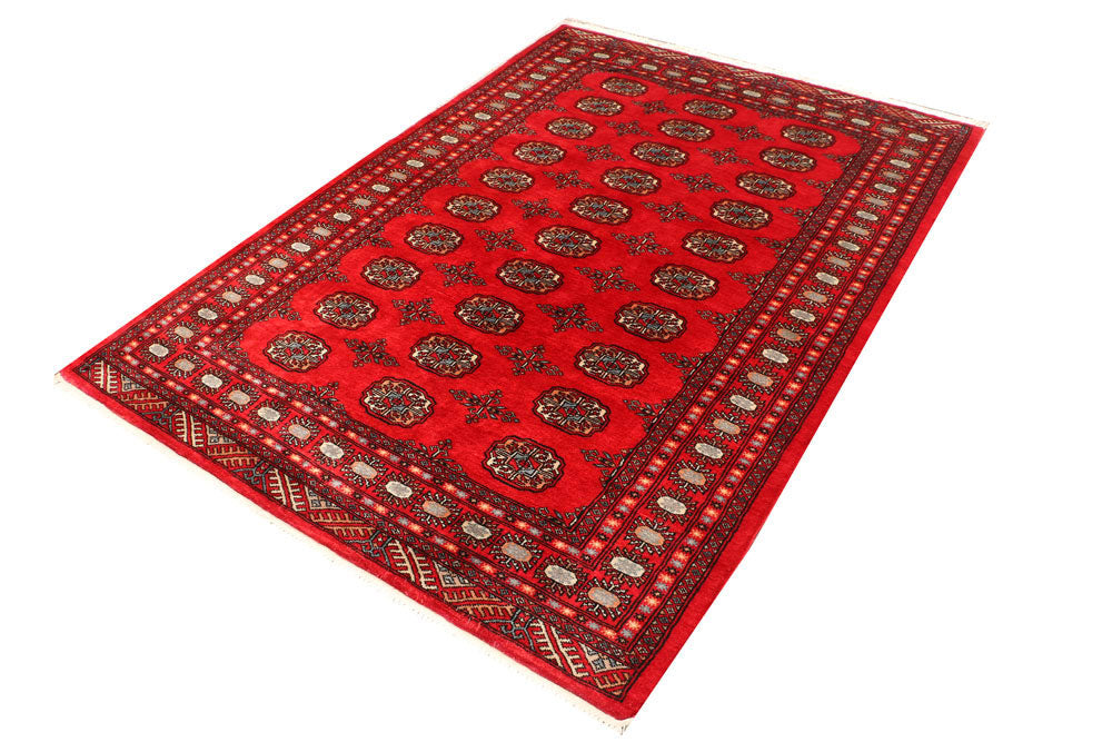 Crimson Bokhara 4' 9 x 6' 9 - No. 45895 - ALRUG Rug Store