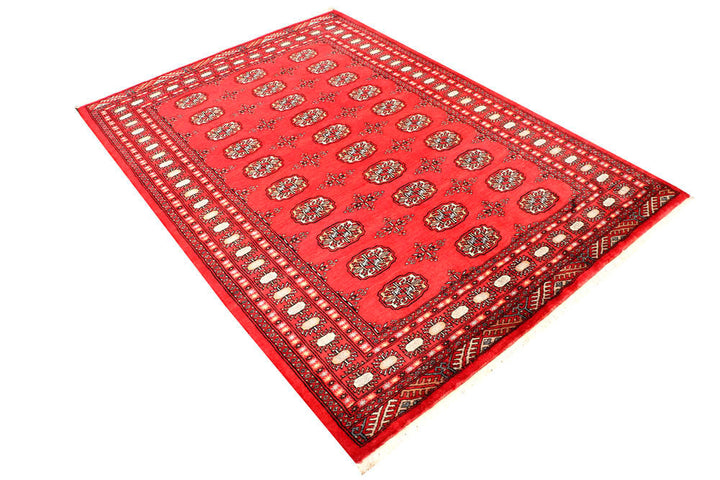 Crimson Bokhara 4' 9 x 6' 9 - No. 45895 - ALRUG Rug Store